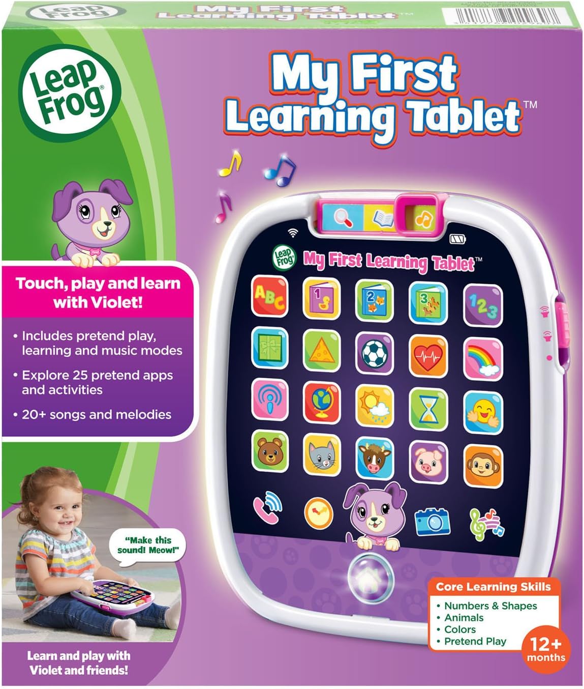 Learning Tablet, Scout Violet  Educational Tablet, Interactive My First Learning Tablet for Toddlers, Kids Toys - Toyigo