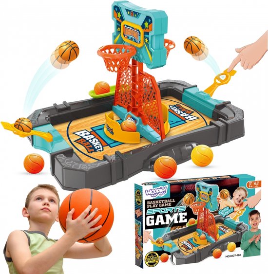 Basketball Arcade Game,  Complete Set with Mini Basketballs, Fun Arcade Sports Game for Kids and Adults