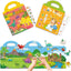 Reusable Sticker Books for Toddlers 2-4 Years, Animals Themed Sticker for Kids 1-3, Easter Gifts for Kids Toddler Boys Girls Travel Toys