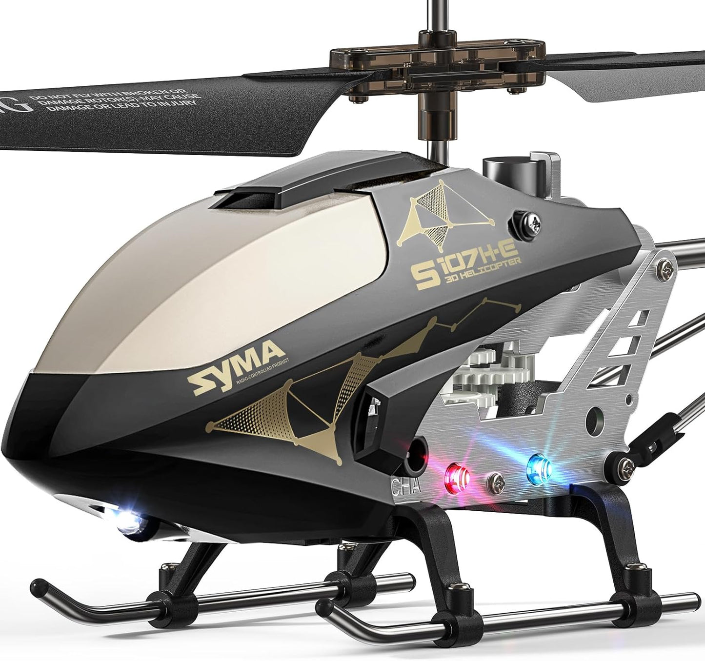 RC Helicopter, S107H-E RC Helicopter,3.5 Channel, Gyro Stabilizer,  RC Helicopter with Altitude Hold - For Kids and Beginners - Toyigo