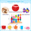 Wooden beads sequencing Toy, Stacking Blocks & Lacing Beads & Matching Shape Stacker for 2 3 4 5 Year Old STEM Preschool Learning Montessori Toys Gifts for Kids Boy Girl Toddler