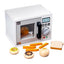 Wooden Play House Electric Oven Set - Magnetic Bread Cutting Toy for Kindergarten Kids, Simulation Home Kitchen Play