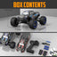 RC Truck Cars, 1:16 Scale All Terrain Monster Truck, 40KPH High Speed Remote Control Cars, 30MPH 4WD Off Road Monster Truck, 2.4Ghz Radio Control, 2 Rechargeable Batteries, 40+ Min Play, Gift for Boys Adults - Toyigo