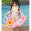 Baby Swimming Ring, Summer Water Toy For Kid, Inflatable Pool Float, Aircraft Shape Swimming Circle Seat Float, Baby Swim Ring Inflatable Toy, Float Boat with Steering Wheel - Toyigo