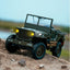 10 4WD RC Willys Military Truck – Metal Frame Rock Crawler with LED Lights