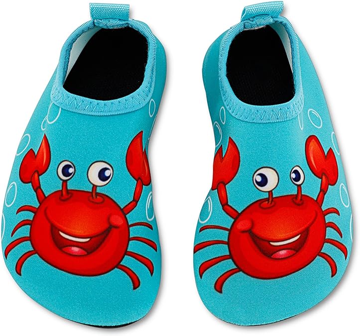 Toddler Kids Swim Water Shoes Quick Dry Non-Slip Water Skin Barefoot Sports Shoes Aqua Socks for Boys Girls Toddler