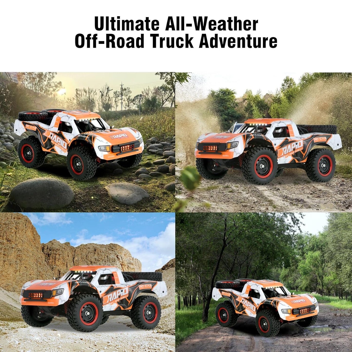 High-Speed Brushless 4WD RC Car – Cross-Border Big Foot Off-Road Racing Model with Remote Control