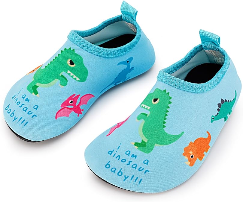 Toddler Kids Swim Water Shoes Quick Dry Non-Slip Water Skin Barefoot Sports Shoes Aqua Socks for Boys Girls Toddler