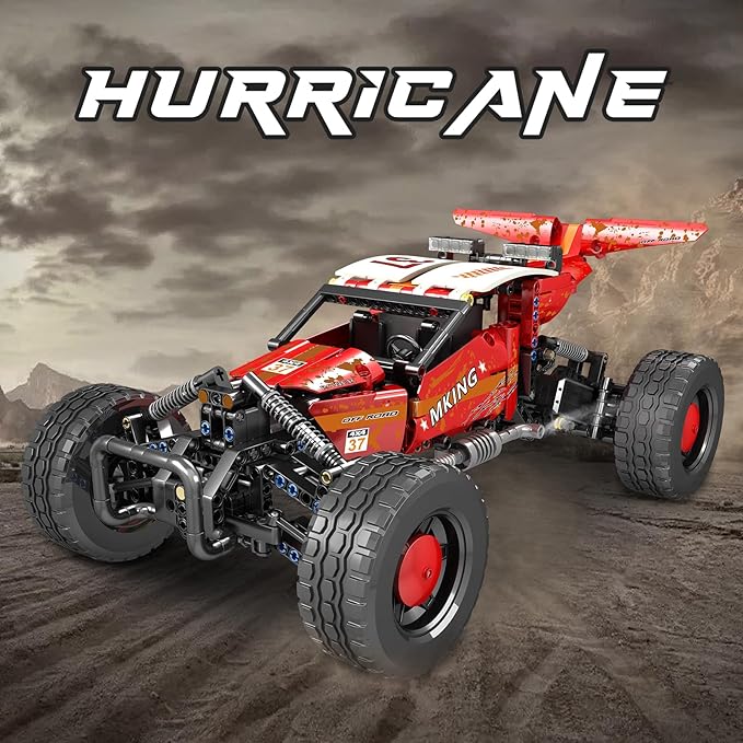 Mound King RC Off-Road Building Car Toys, 515 Pieces Building Blocks Lightning Climbing Car Model with Motors (Remote Control and APP Control), Intelligent Building Kits for Boys