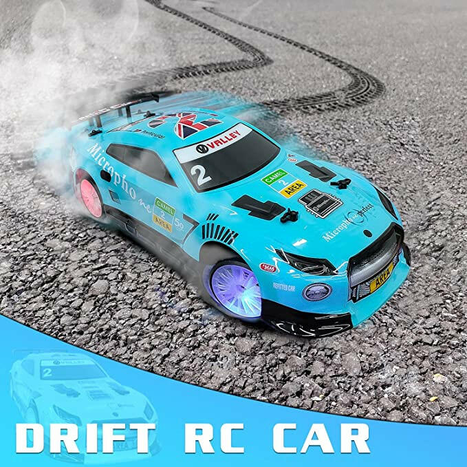 1/14 Scale Remote Control Drift Car – 2.4GHz 4WD Racing Car with LED Lights