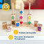 Puzzle Stacking Rings Educational Toy, Toddlers Babies Kids Boy Girl Toy, Educational Sorting and Stacking Toy, Interactive Learning Activity, Montessori-inspired Toy for Toddlers - Toyigo