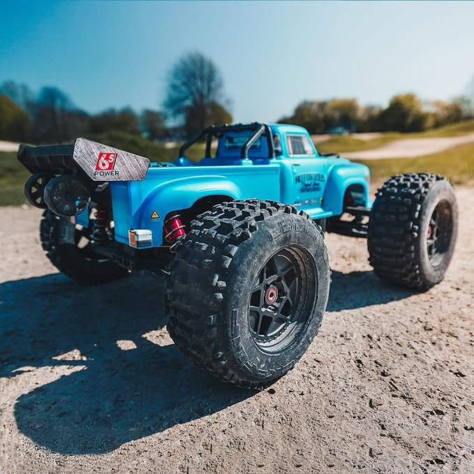 RC Truck, 1/8 Notorious 6S V5 4WD BLX Stunt RC Truck with Spektrum Firm RTR Truck, (Transmitter and Receiver Included, Batteries and Charger Required) For Kids - Toyigo