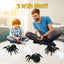 Remote Control Spider, Realistic Robot Spider with Spray and Lights, RC Big Boy Toys, Gifts for Kids, Easter Birthday Party Joke Pranks, Bot Black Widow Spider Real with Music Effect - Toyigo