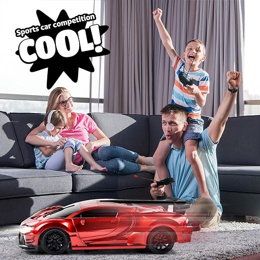 Remote Control Car Toys, Bugatti modal RC Cars, Toys For 3+ Years Old Boy and Girl Gift, Home Race cars, Indoor & Soft Road RC Cars - Toyigo