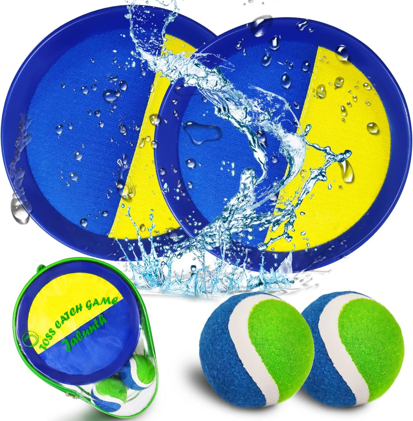 Ball Catch Paddle Set Games, Beach Toys Pool Back Yard Outdoor Games Backyard Camping Toss Age 3 4 5 6 7 8 9 10 11 12 Years Old Boys Girls Kids Adults Family Outside Christmas Easter Gifts