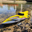 2.4GHz RC Boat Brushless, Boy Water Electric High-Speed Remote Control Speedboat, Turbo Jet RC Boat Model, Competitive Remote Control Boat, Electric RC Speedboat