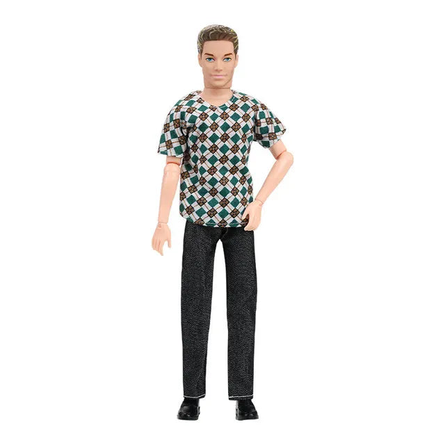 Handsome Boy Dolls,30cm Fashion Ken Doll, Dress Up Toys with Clothes Suit, Full Set 1/6 Multi Jonts, Movable Boyfriend Dolls - Toyigo