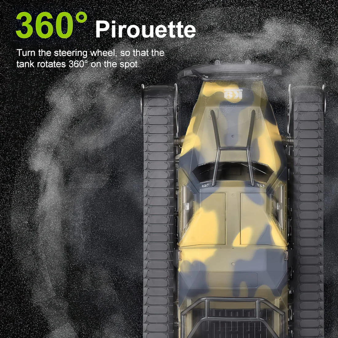 1:12 Scale High-Speed All-Terrain Tank (Yellow)