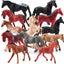 Horse Stable Playset with Wash Area & Fence, Includes Mustang Stallion, Barn, and Toy Figures for Kids