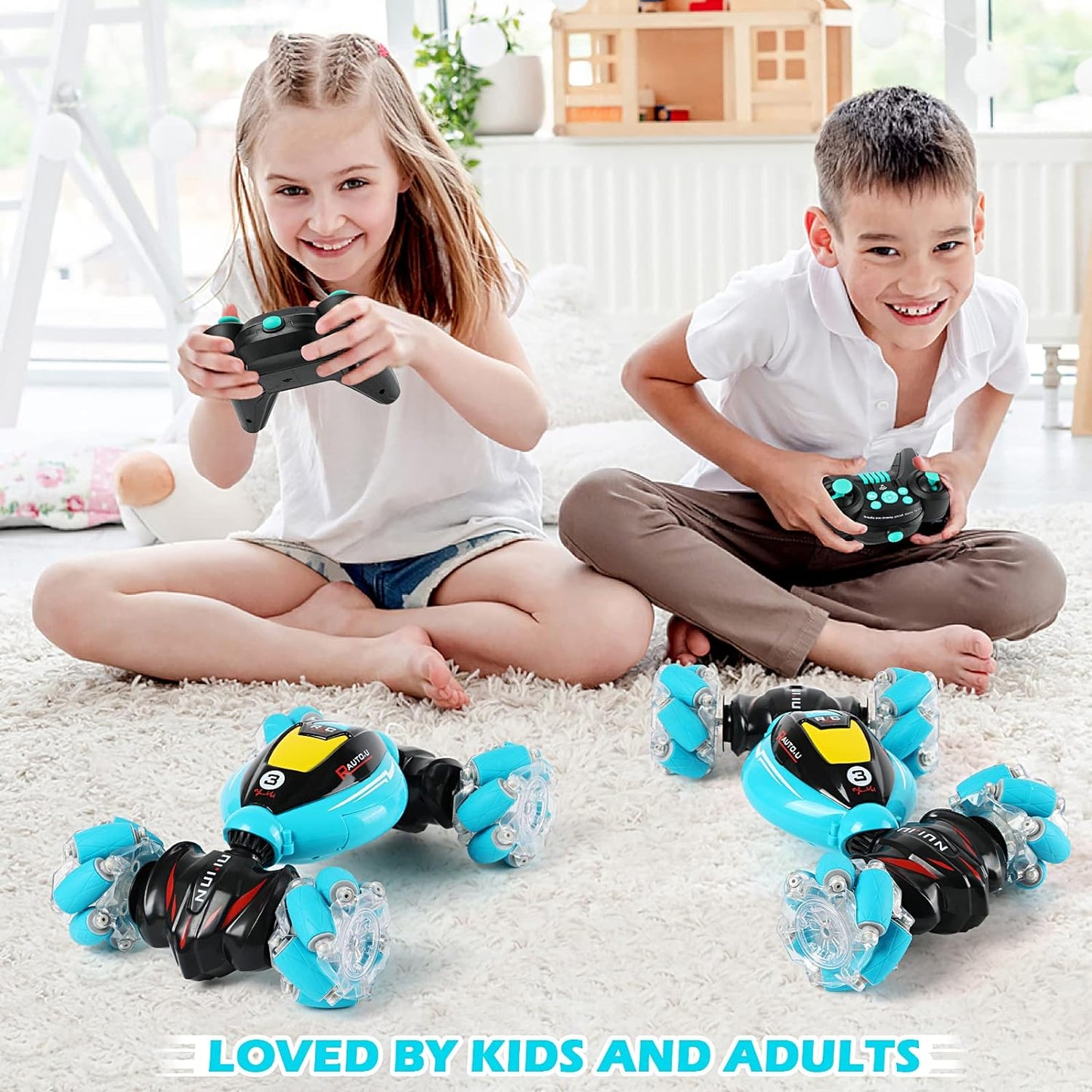 RC Cars Gesture Sensing Stunt Car, 360ø Rotating 4WD Remote Control, Transform 2.4Ghz Hand Controlled Car, s for Boys 6-12 Year - Toyigo