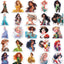 Princess Stickers, Cute Cartoon Characters Stickers 50PCS, Asverbet Movie Decal Children's Decorative Sticker for Water Bottles Laptop Luggage Phone for Kids Adults