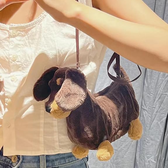 Soft Toys, kawaii plush, Cute Dog Plush, Stuffed Animal Plushie Shoulder bag 2023 Plush Doll Crossbody Bag Gift for Kids - Toyigo