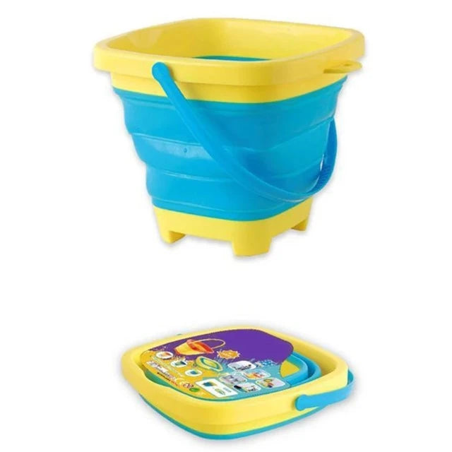 Children Beach Toys, Kids Play Water Toys, Foldable Sand Bucket, Portable Sand Bucket Summer Outdoor Toys, Beach Play Sand Water Game Toy for Kids - Toyigo