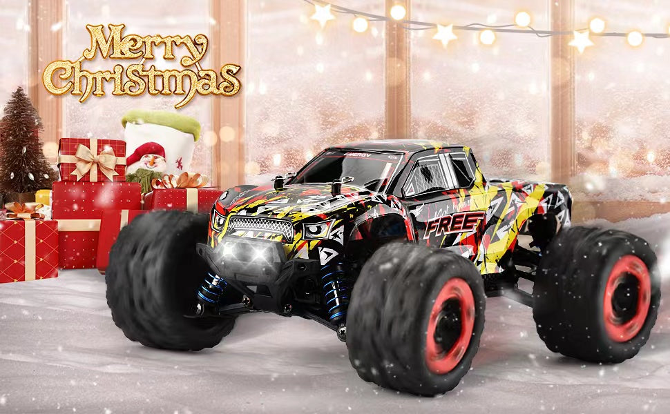 Remote Control Car, 1:18 Scale 2.4Ghz All-Terrain RC Cars, 40+km/h High Speed Remote Control Car, 4x4  Waterproof Off -Road RC Monster Trucks with 2 Batteries, Fast 2.4GHz All Terrain Toy Trucks ,for 40Min Play, RC Toys Gifts for Boys - Toyigo