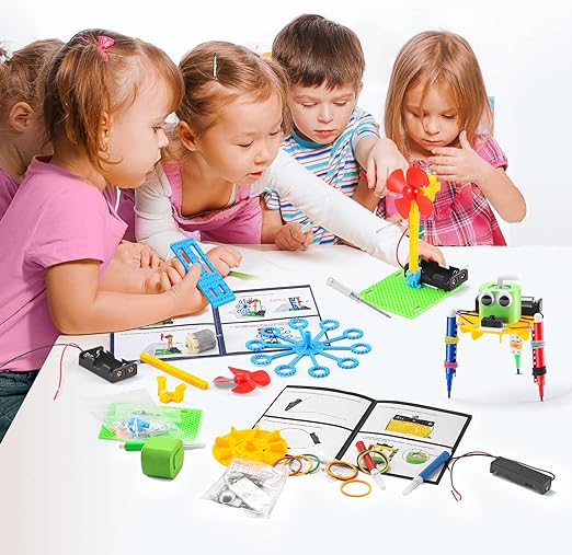 STEM Robotics Kit, Science Experiments for Kids Age 8-12 6-8, Toy for 8 Year Old Boy Gifts, STEM Toys for Boys Craft Projects 8-10, Engineering Build Robot Building Kits for Girls 5 6 7 9 10 11 12 +