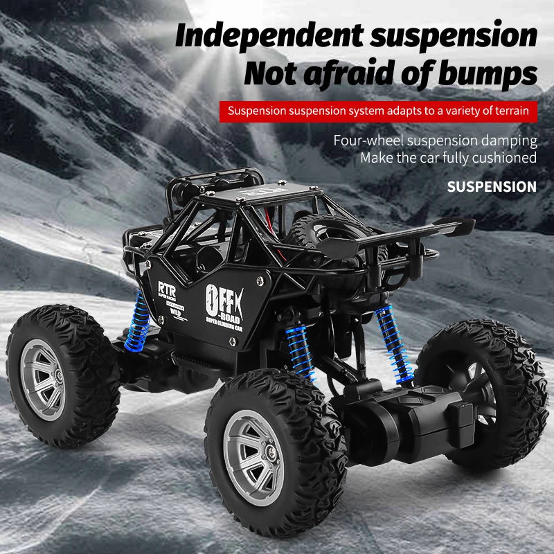 RC Truck Car, 1:20 2WD RC Car, Led Lights Radio Remote Control Cars, Buggy Off-Road Control Trucks Boys, Boys Toys for Children - Toyigo