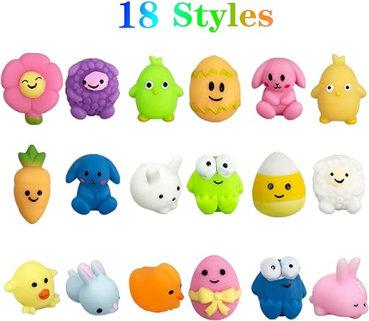 36 PCS Mochi Squishy Toys, Dinosaur Unicorn Sea Animals Stress Relief Toys, for Kids Boys Girls Party Favors Birthday Gifts