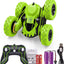 RC Cars Remote Control Car, 360øDouble Sided Flips Rotating RC Stunt Car, with Wheel Lights,4WD 2.4Ghz Double-Sided RC Cars, Kids Xmas Birthday Toy Cars for Boys/Girls, Green, blue - Toyigo