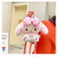 soft toy, 22cm Kawaii Sanrio Melody Plush Backpack, Cute Stuffed Animals Dolls Toys,  Plushie Bag Anime Cartoon Shoulder Backpacks, Cartoon Cute My Melody Rabbit Plush Doll,  Girl Gifts - Toyigo