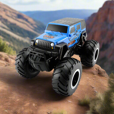 Jeep & Gost Monster Truck, 1:16 large wheel amphibious climbing, Four-Wheel Drive Off-road Remote Control Car, Children's & Elders RC toy Stunt Cars