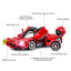 RC Car 1/14 Scale Ferrari LaFerrari Plastic Radio Remote Control R/C Toy Car Model Vehicle for Kids (Red)