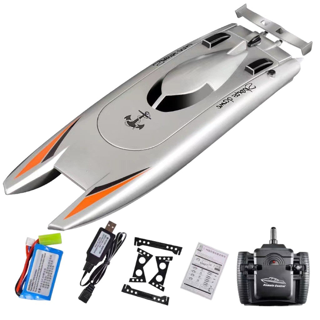 RC Boat, Remote Control Boat for Kids and Adults, 2.4Ghz 2 Channels 25KM/H High Speed Racing Boat for Pools and Lakes