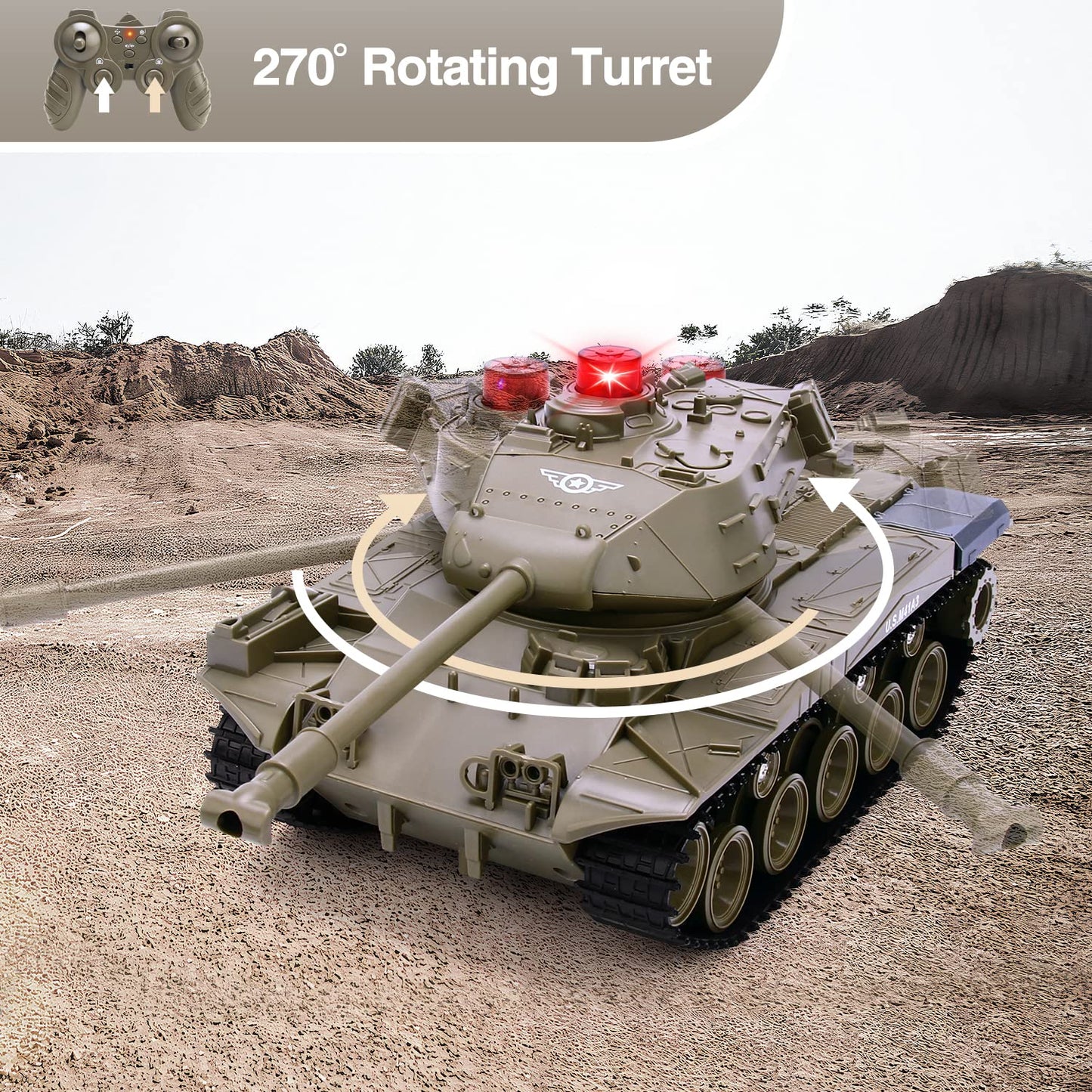 Q85 1/30 RC Tank – 2.4G Gesture Sensor Control, 360° Rotation & Drift Capabilities, Electric Toy Tank for Kids