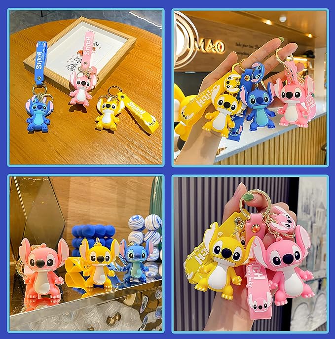 Cute Keychain for Kids Girls Boys, Cartoon Keychains Accessories Keyring Key Purse Backpack Car Charms