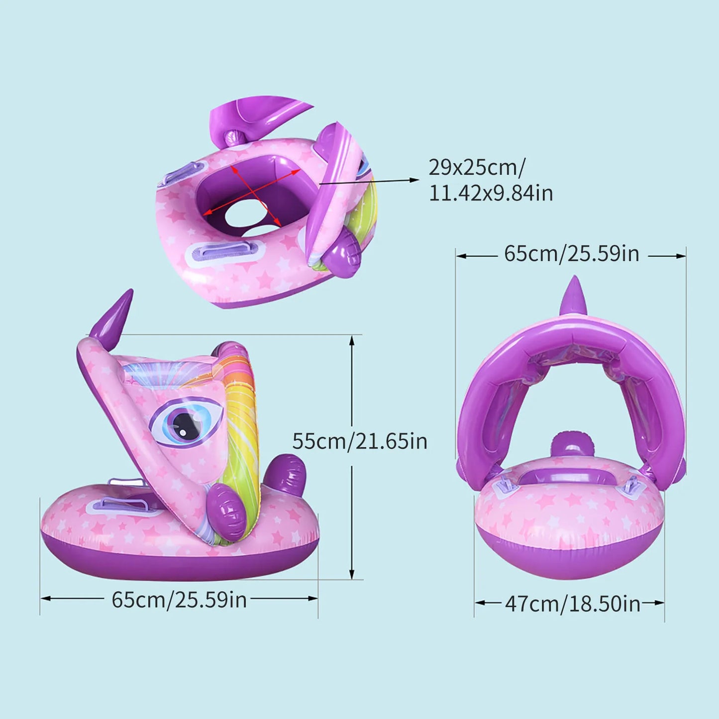 Baby Swimming Float, Infant Pool Swimming Boat, Baby Pool Toy, Inflatable Floating Ring for Kids, Infant Floating Pool, Baby And Mother Swim Trainer Toy Kids 1-6Y - Toyigo