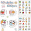 800pcsTeacher Stickers, Classroom Stickers, Motivational Stickers for Kids Stickers for Students