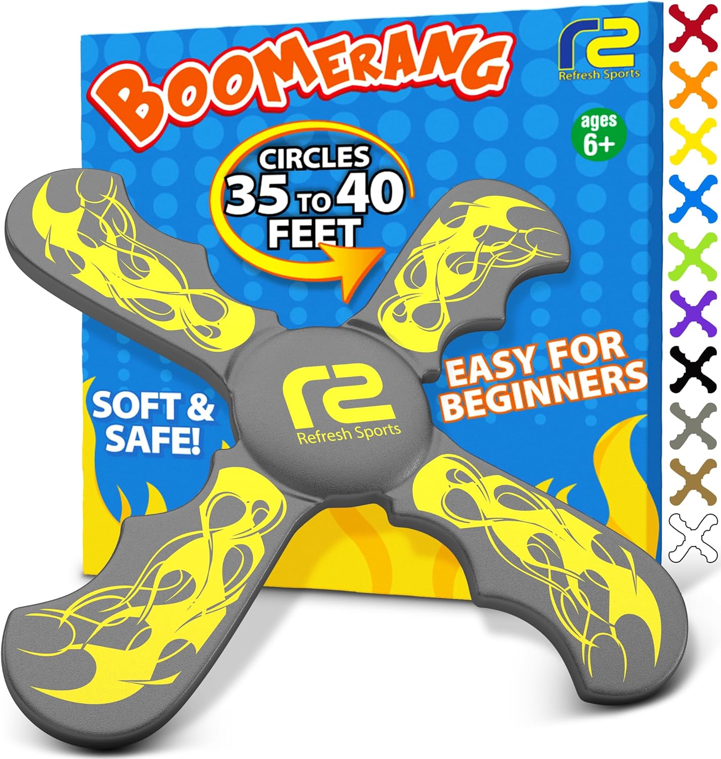 Best Soft Frisbee Kids Boomerang, Easter Basket Stuffer For Boys & Girls, Outdoor Flying Disc Beach Frisbee for Kids Age 6 & up, Fun Boys Toys age 8-10 Fun Kid Mini Frisbee Disc Frisbees for Kids