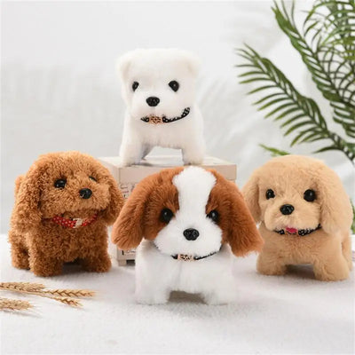 Electronic Plush Dog Toy , Walking and Barking Dog Toys, Plush Electronic Pets,  Puppy Interactive Dog,  BabyElectric Educational Interactive Gift, Puppy Interactive Dog That Walk, Bark, Head Nod, Wags Tail - Toyigo