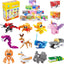 Animal Block Toys, 12PCS Mini Building Blocks Animal, Building Sets Stem Toys, Assorted Mini Animals Building Blocks Sets for Goodie Bags, Prize,Cake Topper, 12PCS Sea Animal Mini Building Blocks, Filled Eggs Toys, Classroom Prize Toys,Cake Topper