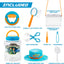 Bug Catcher Nature Exploration Set, Includes Habitat Bucket, Critter Box, Activity Booklet, Butterfly Net, Magnifier, Tweezer, Pipette, Bug Tong, and Exploration Hat Bug Catching Kids 3+ - Toyigo