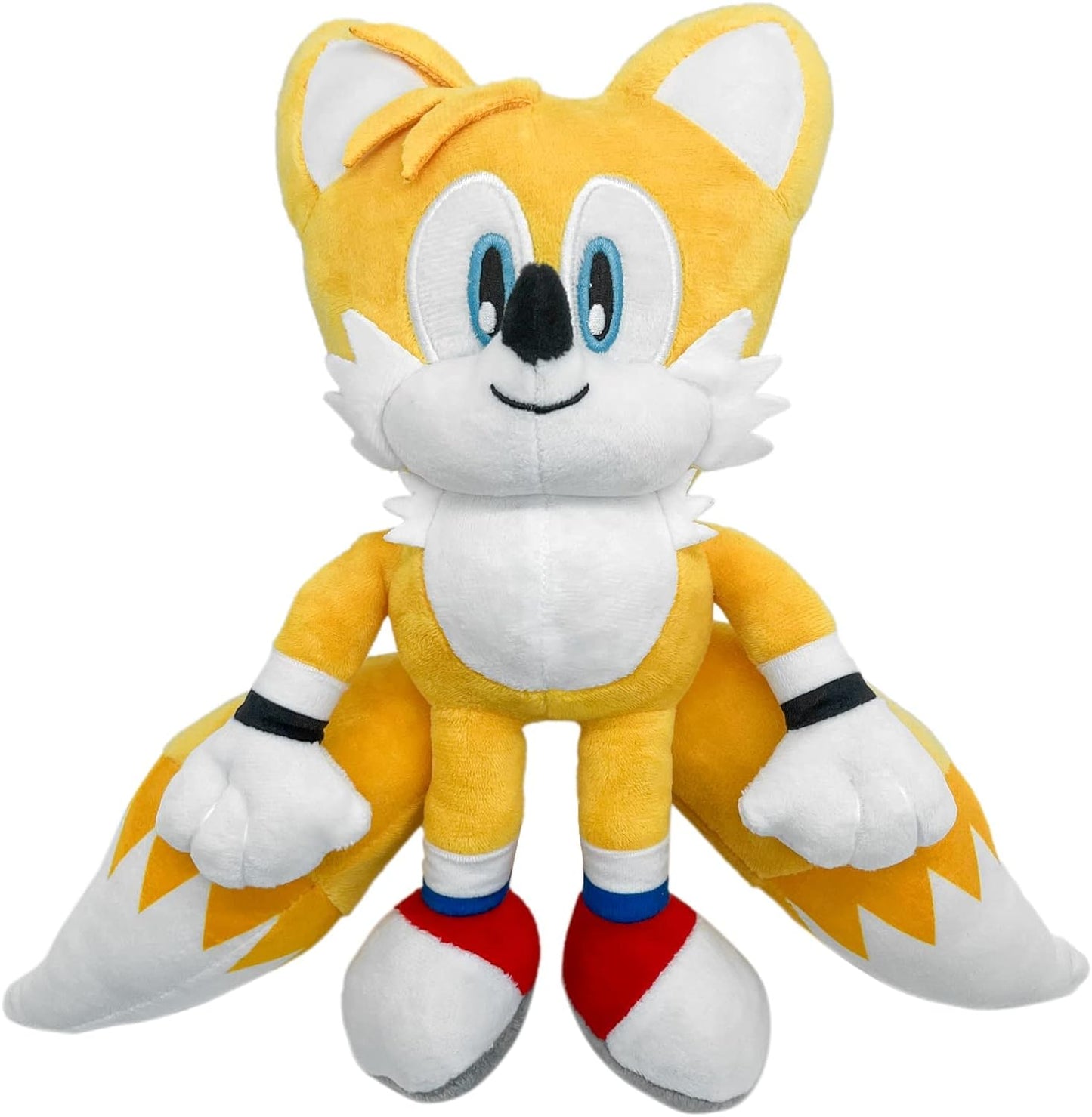 Movies & Tv soft toys, 12 Inches Sonic 2 Plush Toy, The Hedgehog Movie Sonic Plush Toys, Knuckles Shadow Tails Plush Doll Toys,  Gifts for Boys and Girls (Sonic+Tails+Knuckles), (Tails)