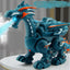 Fire Mechanical Dinoasur, Water Spray Cool Light, Realistic Toy, Flame Spray, Water Mist, Laying Eggs, Light Up Eyes, Roaring Sound, Electric Children Entertainment Puzzle Model Game Toys for Boys Gifts - Toyigo