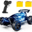 RC Car, Remote Control Car,  1:18 Scale RC Car with LED Lights, 2.4GHz 2WD All Terrain RC Car with 2 Rechargeable Batteries for 60 Min Play, 40 Mins Play, Gift for Boys and Girls - Toyigo