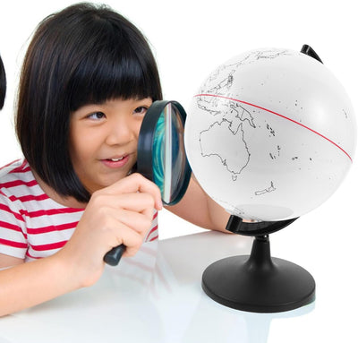 Geographic Globes with Stand, DIY Your Color Globe, Blank World Map Globes, Unfinished Globe Model, Geographical Teacher Classroom Desktop Decor