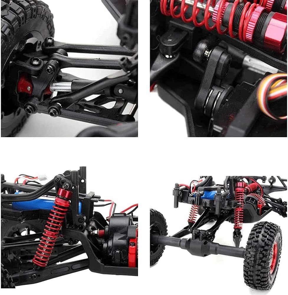 RC Truck Rock Crawler Drift Car, 2.4G Full Proportional Electric Remote Control Truck, Hobby Grade Racing Car, 4WD 45KM/H Metal Shock Absorbers Short Course Rally, Off-road Climbing RC Vehicle