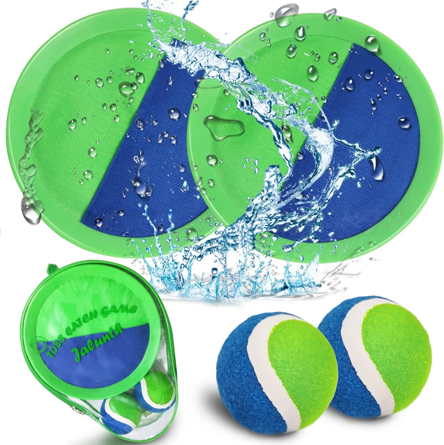 Ball Catch Paddle Set Games, Beach Toys Pool Back Yard Outdoor Games Backyard Camping Toss Age 3 4 5 6 7 8 9 10 11 12 Years Old Boys Girls Kids Adults Family Outside Christmas Easter Gifts